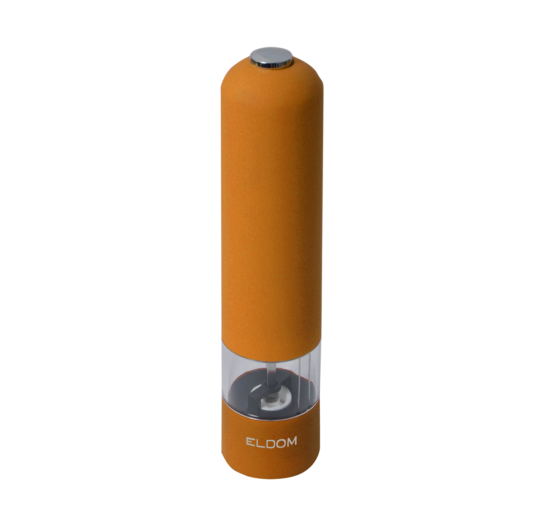 molinillo de pimienta o sal eldom MP8 naranja baterias R6